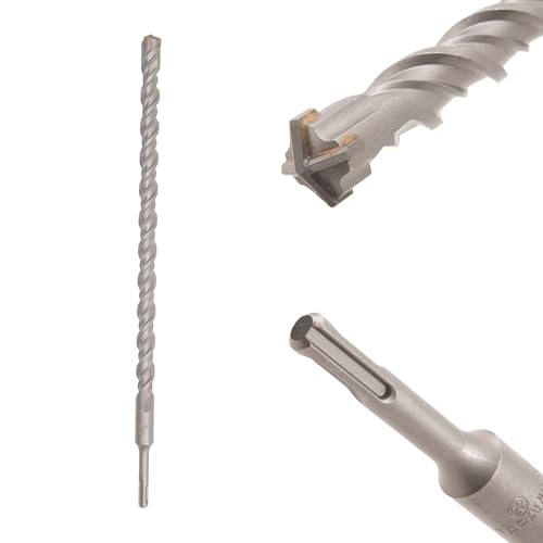 Image of TAPARIA 22mm Cross Point Tip SDS Plus Hammer Drill Bit for Concrete /Masonry Drilling (HDC 22460, 22x400x460 mm)-Home, DIY, Professional, Construction, Brick, Wall-Drilling