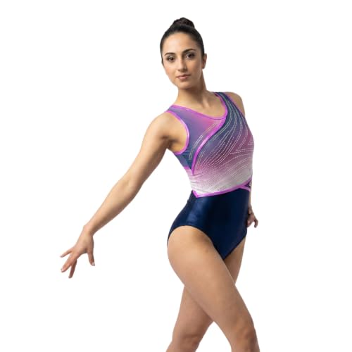 Image of IKAANYA Girls /Women Sleeveless Leotard - Ideal for Gymnastics, Dance, Yoga, Acrobatics or Performance (Toddlers, Kids, Adults)