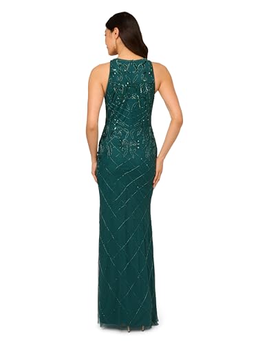 Image of Adrianna Papell Women's Bead Halter Long Dress