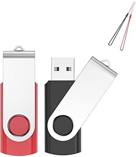 USB Stick 64GB 2 Stück, JIUSHARK 2er Pack USB Speicherstick, 64GB Mini USB-Stick Schlüsselanhänger, 2Pcs Memory Stick… – Bild 3