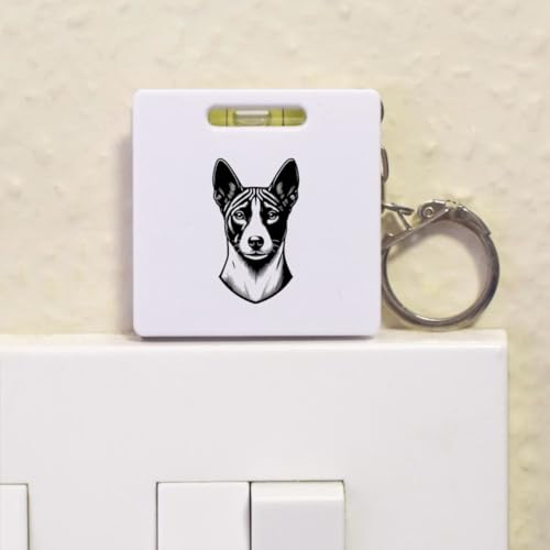 Llaveros cinta métrica nivel Basenji Azeeda miniatura 4