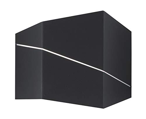 Trio Leuchten Zorro - Lampada da parete in metallo 6.5 W colore: nero opaco