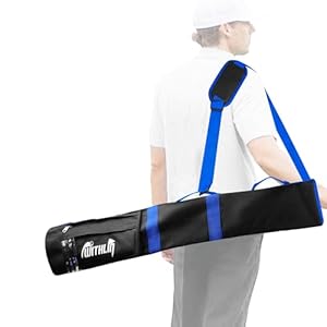 prowithlin Small Golf Bag, Portable Golfer Travel Bag with Several Clubs, Lightweight to Carry for Par 3 & Short Game, Men’s Golfers Great Accessory and Gift, Black, Nylon