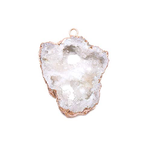 5 Pieces Natural Irregular Agate Charms Geode Quartz Slice Crystal Druzy Pendant For Necklace Diy Jewelry Making #TOP1