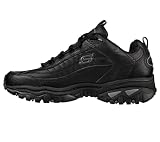 Skechers mens Energy Afterburn Shoes Lace-Up Sneaker, Black, 11