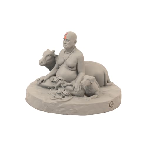 Image of KariGhar Swami Samarth Idol Perfect for Car Dashboard and House Warming Size 3 inch
