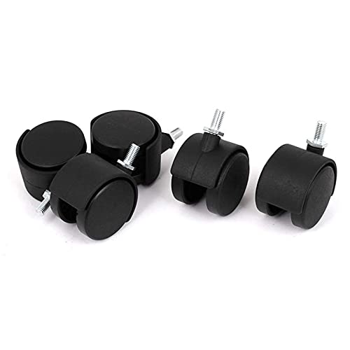 Roulettes pour fauteuil roulant tige filetée 10mm roulette meuble caoutchouc pivotante 2 pouces