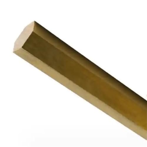 ステンレス六角棒、 DIY彫刻用真鍮ロッド六角形5本パック 100-1000mm x 3-20mm(100MM*8MM)