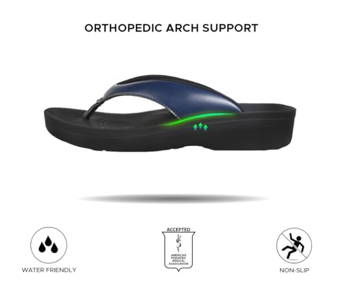 Image of AEROTHOTIC Comfortable Arch Support Flip Flops for Women Orthotic Sandals