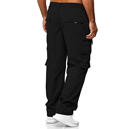 Tactical Cargo Pants for Men Big and Tall Athletic Pants with Multi-Pocket Active Loose Trousers3