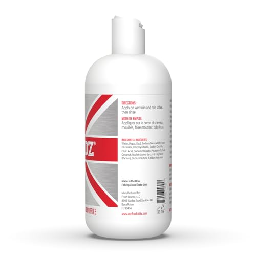 Fresh Kidz Hair & Body Wash For Kids And Teens - Gentle Bath And Shower Cleanser For All Skin Types - Boys Red thumb #2