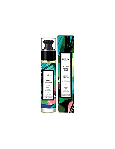 Huile corps & bain Baïja Sieste Tropicale soin peau sèche cédrat 50ml