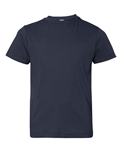 LAT Youth Fine Jersey T-Shirt, Small, Navy