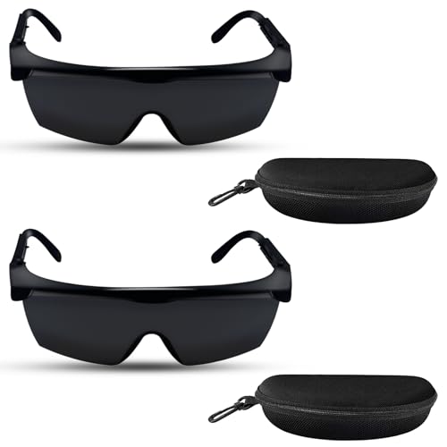 SINRAD Gafas protectoras, gafas de protección de trabajo,gafas de protección UV,IPL 190-540nm Gafas de seguridad láser,para depilación láser y luz pulsada
