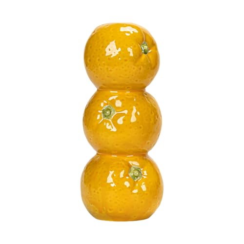 Jarrones de frutas apilados Rustics en cerámica decorativa para salones modernos 2