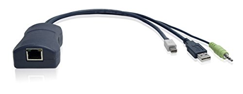 Módulo KVM Adder CATx DisplayPort azul para organizar los ordenadores del estudio de postproducción