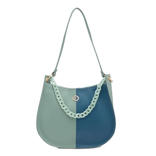 Image of Caprese Perline Hobo, Small | Stylish Shoulder Bag for Women with Heavy Chain | Spacious Compartment & Secure Top Zip | Perfect for Casual /Party & Daily Outings