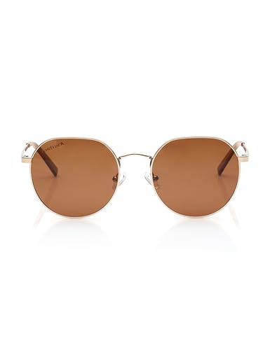 Image of Fastrack Sunglasses |Round Brown |Polarised | Small