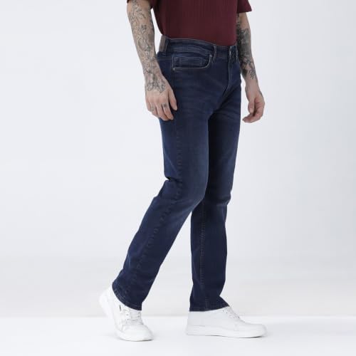 Image of BASICS Cotton Stretch Men's Jeans | Smart Casual Denim | Ultra-flexible stretch cotton denim. Modern style. Durable, breathable & built for all-day travel comfort.