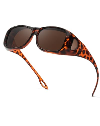 Enafad Gafas De Sol Polarizadas Para Mujer Fitover Con Protección Uv400, Marco Tortoise - Lentes Marrones Enafad Gafas De Sol Polarizadas Para Mujer Fitover Con Protección Uv400, Marco Tortoise - Lentes Marrones