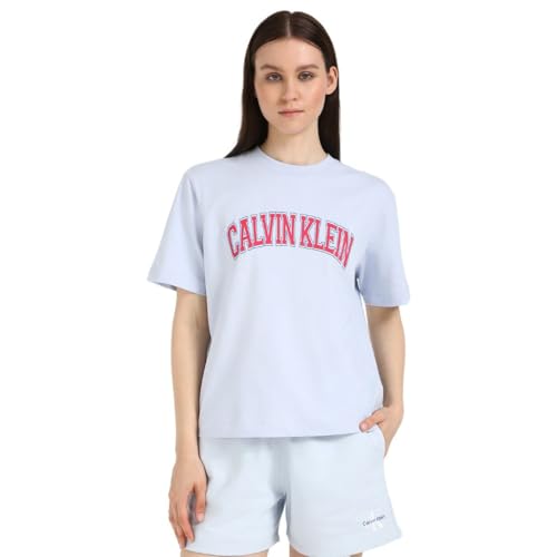 Image of Calvin Klein Women Blue T Shirt