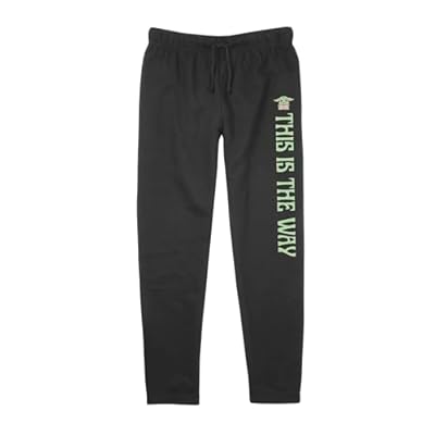 Star Wars Pantalones Deportivos The Mandalorian Chibi Grogu This is The Way para jóvenes, Negro, Medium | Ya disponible en tu tienda friki favorita! En mundofriki.es!