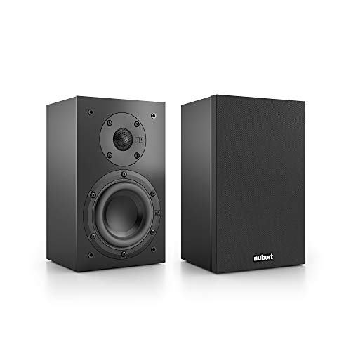 Nubert nuBox WS-103 Wandlautsprecherpaar | Box für Heimkino & Musikgenuss | Flache Lautsprecher onwall | Passive Surroundboxen mit 2 Wege Technik | Kompaktlautsprecher Schwarz | 2 Stück
