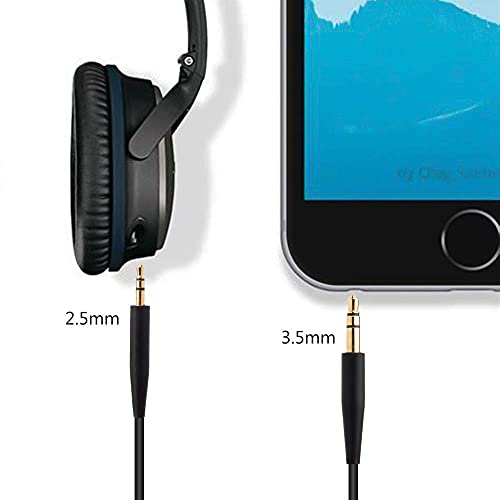 image for Toeasor Replacement Audio Cable Aux Cord 3.5mm to 2.5mm Wire Compatibl