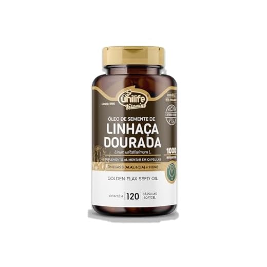 Óleo De Linhaça Dourada - 120 Cápsulas