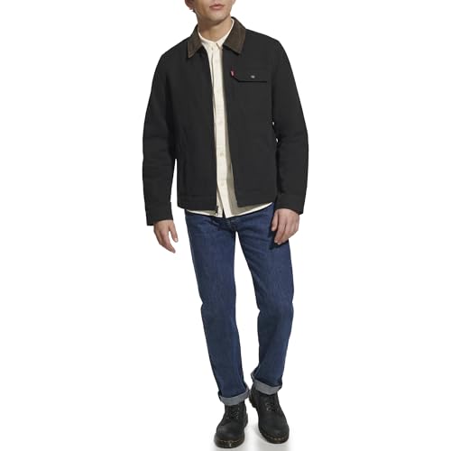 Image of Levi's Men's Workwear Cotton Canvas Corduroy Collar Depot Jacket