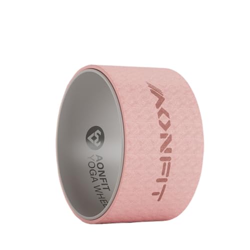 TIKHJ ヨガホイール ヨガリング ピラティスリング ヨガ ホイール ストレッチ用リング 背中ストレッチ ヨガ器具 ダイエット器具 (25*19CM,ピンク)