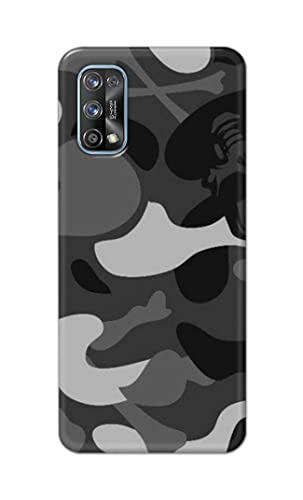 Image of Printed Hard Back Cover Case for Realme 7 Pro Back Cover (Army Pattern) -203