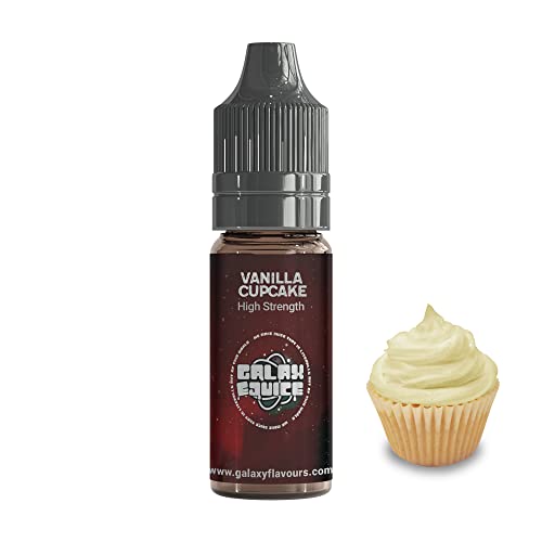 Galaxejuice - Aromatización de alimentos - 10 ml de vainilla Cupcake alimentos aromas y esencias - Sabores concentrados de alta resistencia para hornear y cocinar - Fabricado en Reino Unido