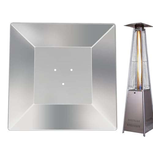 Escudo Reflector De Calefacción - Protección De Patio De 18,5 Pulgadas | Cúpula De Aluminio De Alta Calidad: Resistente Y Duradera, Ahorra Energía, Ideal Para Radiadores Exteriores, Jardines Y Balcone