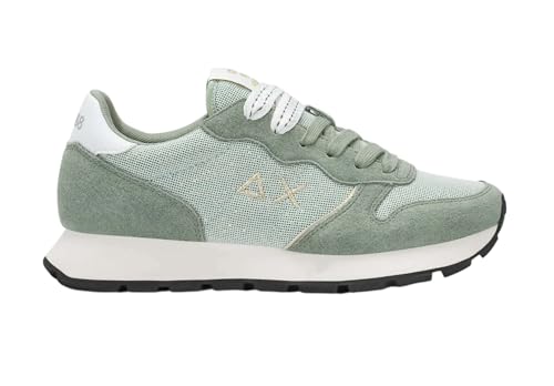Baskets basses en cuir SUN68 Z36203 blanches pour homme stylé