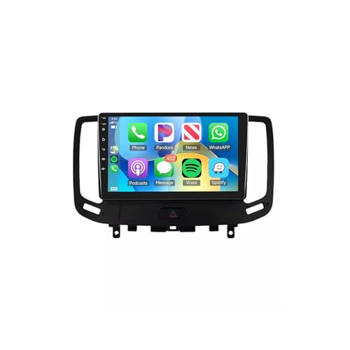 9 Pulgadas 2 DIN Android 15 Coche estéreo para Infiniti G4 G25 G35 G37 2006-2013 Coche Navegación Pantalla Táctil con BT GPS 4G WiFi USB Cámara de Marcha atrás Control Volante(4G+64G)