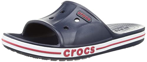 Crocs Bayaband Slide, Chanclas Unisex Adulto, 38/39 EU, Navy/Pepper