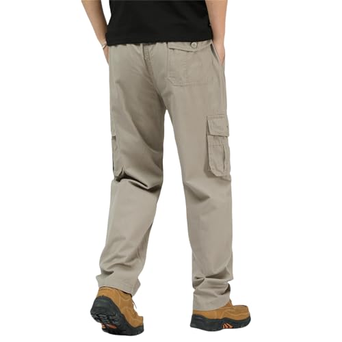 Flexrover - Ultra Comfort Flex Fit Cargo Pants, Flexrover Summer Comfort Elastic Waist Straight Leg Multi Pocket Cargo Pants