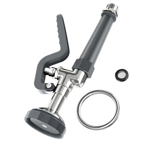 Pre Rinse Spray Valve for Dishwash: BESTJEEF Commercial Faucet Spayer Head Replacement - High Pressure Sprayer Nozzles for Restaurant Kitchen Sink Cleaning