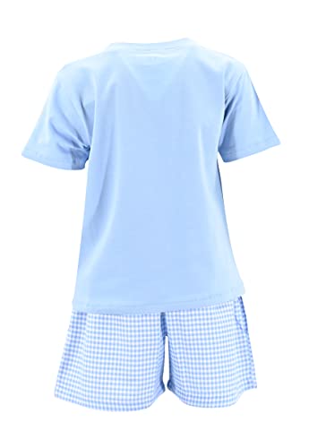 Image of Boys 2pc Shorts Set Outfit Short Sleeve Shirt with Classic Applique Print and Shorts