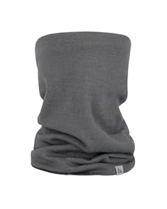 DANISH ENDURANCE Merino Multifunktionstuch, Winter Schlauchschal, Loop Schal, Stirnband oder Nackewärmer,Atmungsaktiv&Warm, Unisex, für Damen & Herren, Grau, Einheitsgröße