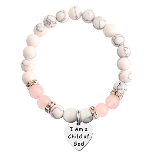 MAOFAED Baptism Gift First Communion Gift Religious Jewelry Bracelet