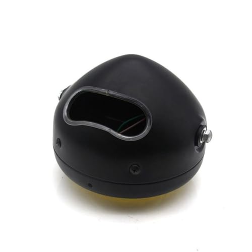 Phare moto rétro 12V en fer : roulez sans vibration avec feux de route