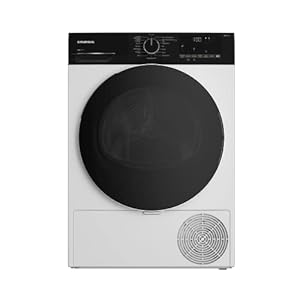 Grundig GT55924F14 freistehender Waschtrockner, 9 kg Beladungskapazität, allergikergeeignet, Touch-Display mit Startzeitvorwahl 0-24 h, Eco Inverter Motor, GentleWave-Schontrommel, Weiß
