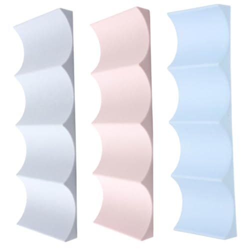 Support à Vin en PP Design Minimaliste : Module Esthétique Gain de Place 3pcs - 2