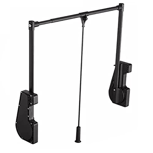 Tringle de penderie pliable noire pour organiser un dressing au quotidien