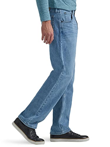Image of Wrangler Men's Loose Fit Cotton Jeans (Grey, Vintage Stonewash)