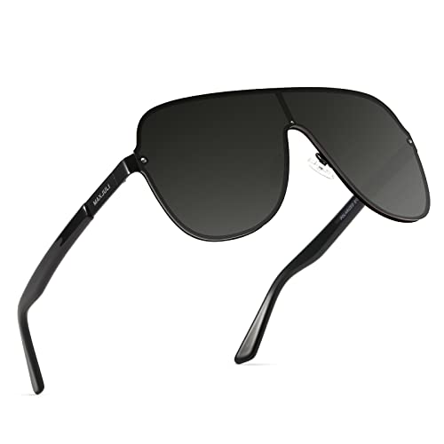 MAXJULI Polarized Sunglasses for Men and Women with Big Heads UV400 Protection Sun Glasses Ideal for Driving Golf 8132