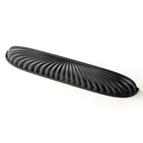 Goo-Ki Modern 7.6''(192mm) Hole Centers Matte Black Cabinet Pulls,Accessible Luxury Zinc Alloy Din Cup Cabinet Pulls with Modern Style,6 Pack - image 1