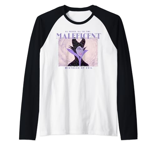 Disney Maleficent t-shirt baseball gothique graphique de collection